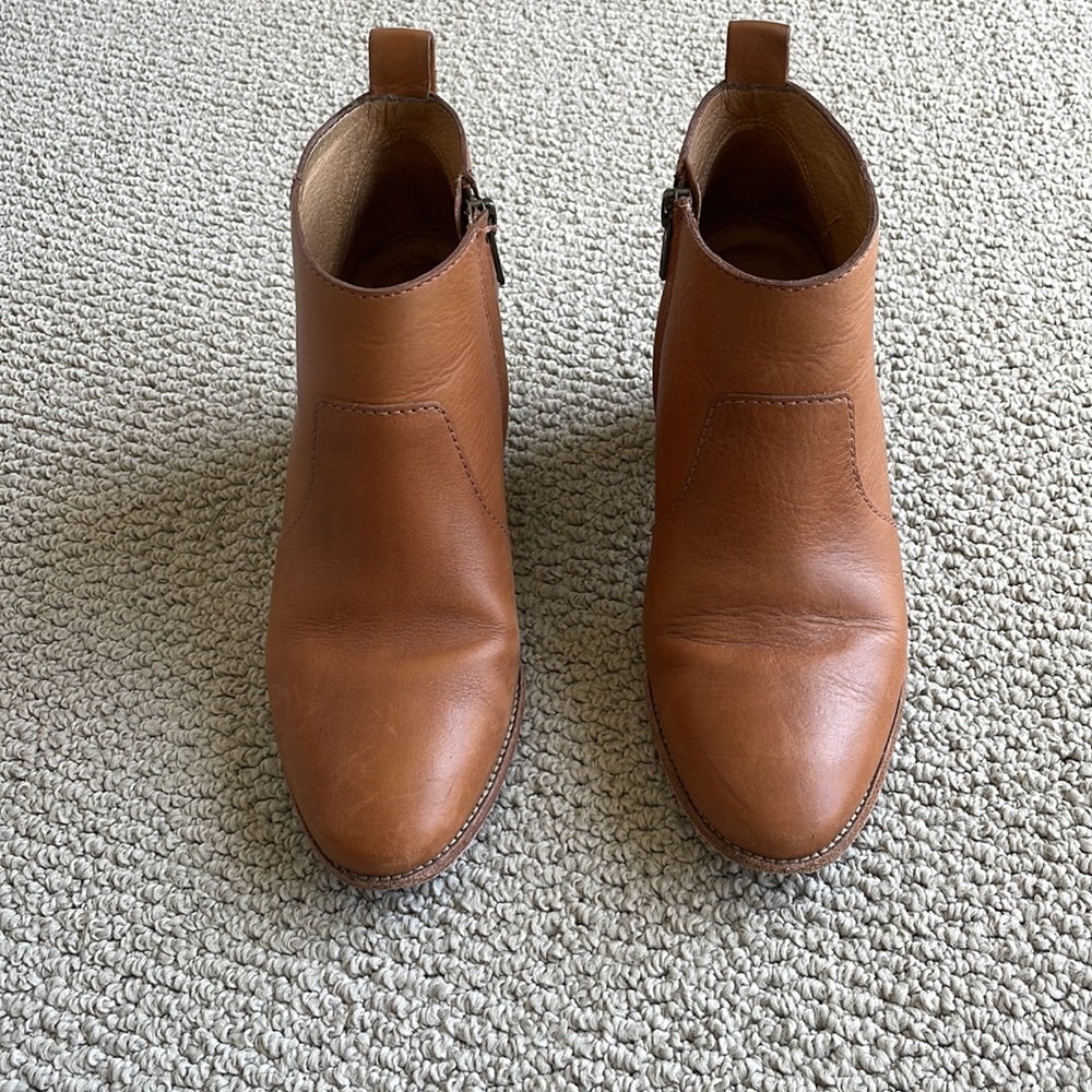 Madewell ankle leather booties
